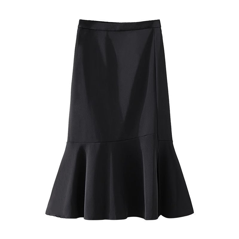 Women's Large Fat Elastic Waist Mid-length Fashion Skirts