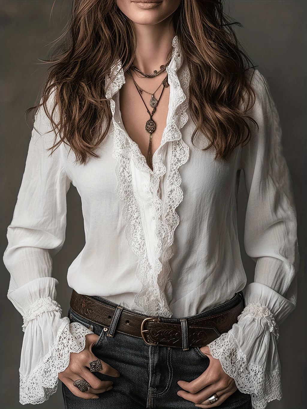 Women's Shirt Design Stitching Thin Small Long Sleeve Tops