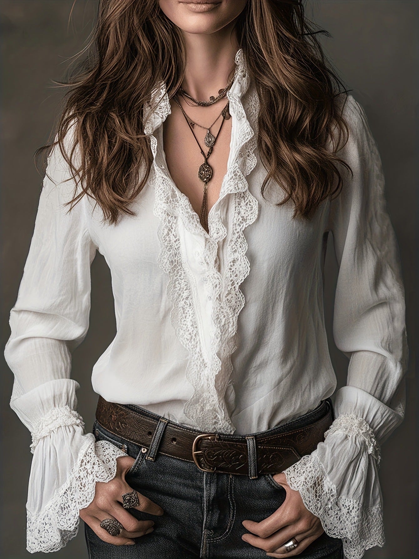 Women's Shirt Design Stitching Thin Small Long Sleeve Tops