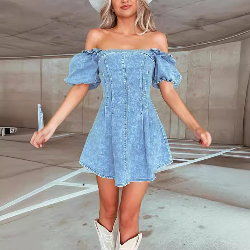 Women's Fashion Sexy Slim Denim Sleeve Shorts