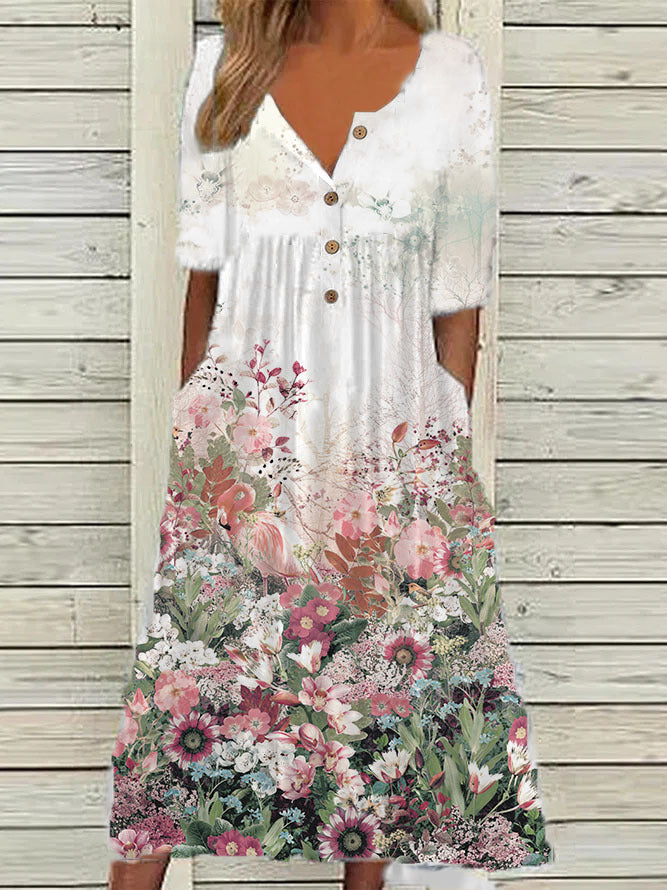 Popular Women's Printed Pocket Clinch Long Cardigans