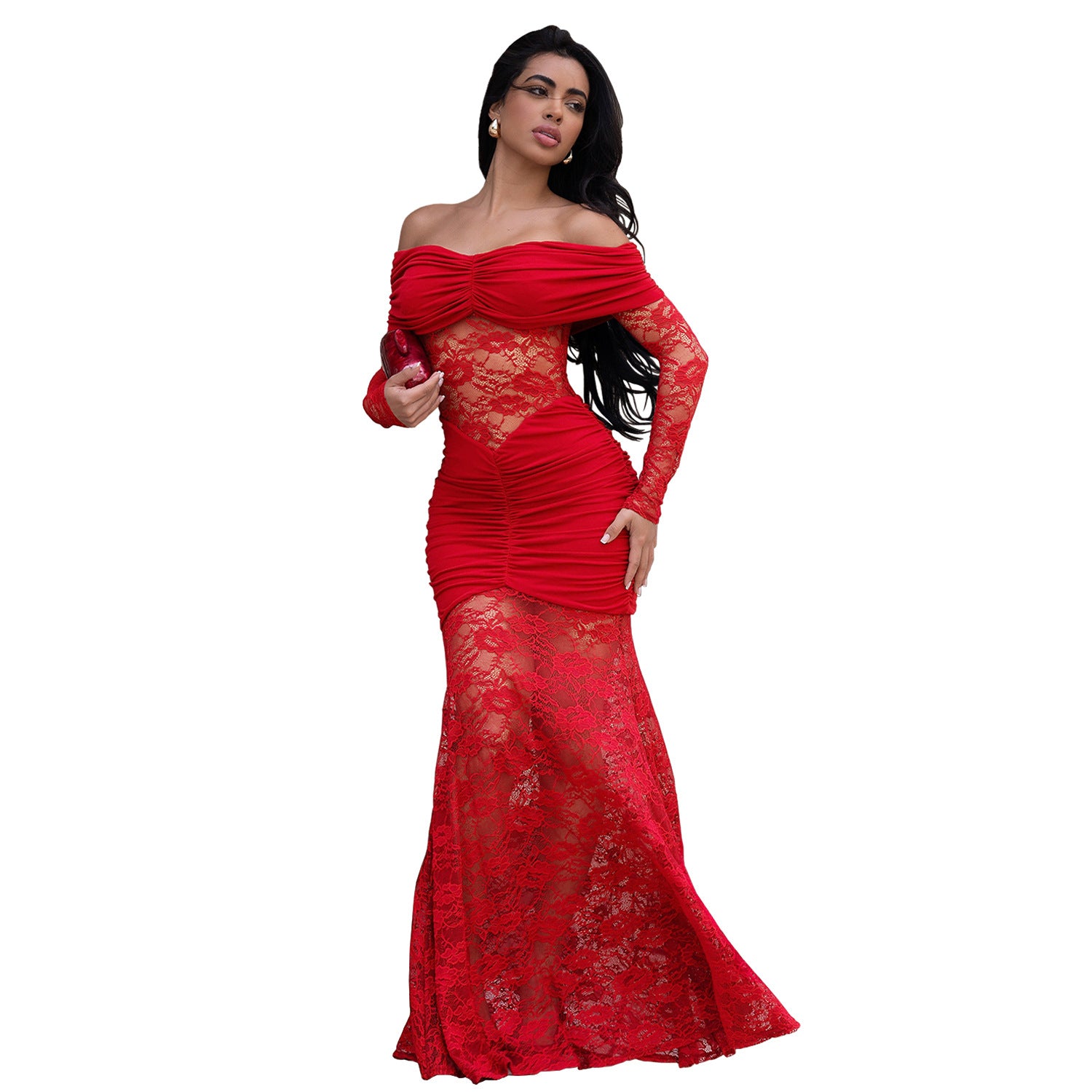 Women's Fashion Wear Sexy Lace Sheath Dress