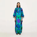 Women's Summer Intellectual Style Round Neck Tied Dress