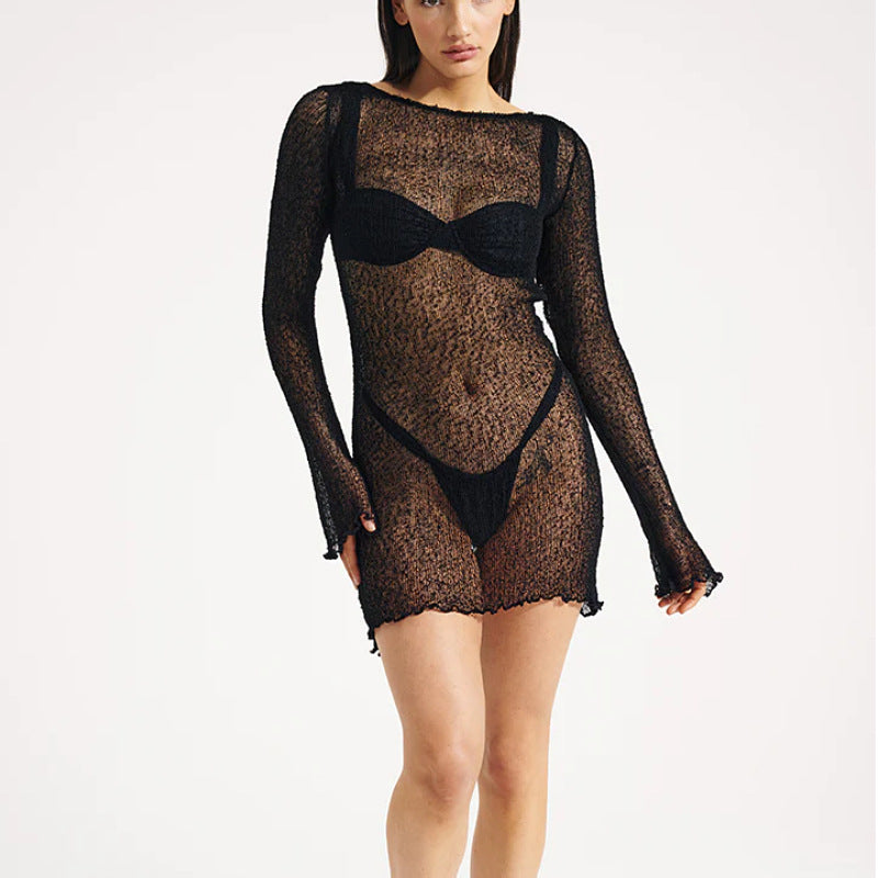 Women's Fashion Sexy Beach Backless Hip Knitted Shorts
