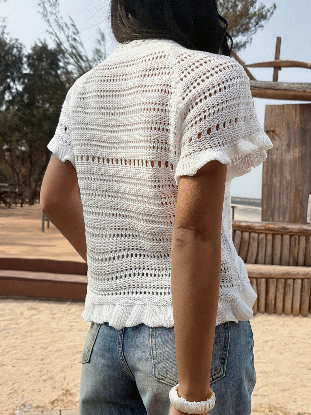 Women's Holiday Woolen Shell Beach For Women's Sweater