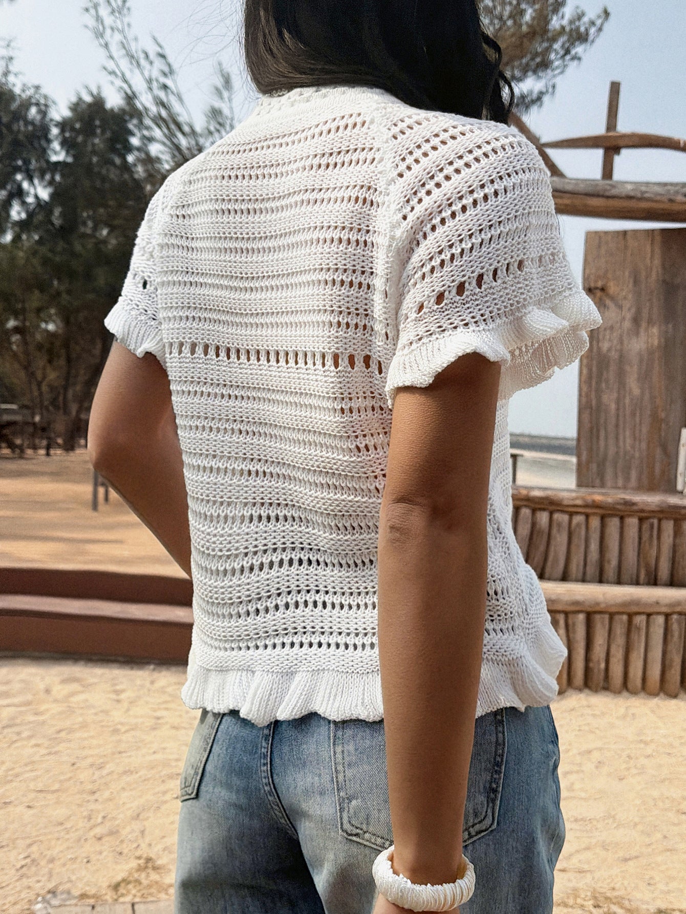 Women's Holiday Woolen Shell Beach For Women's Sweater