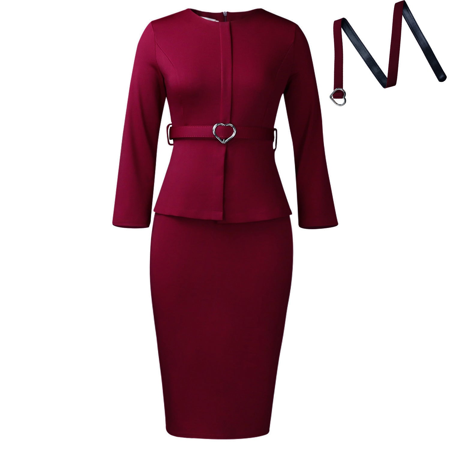 Women's Fashion Round Neck Temperament Ol Pencil Dress