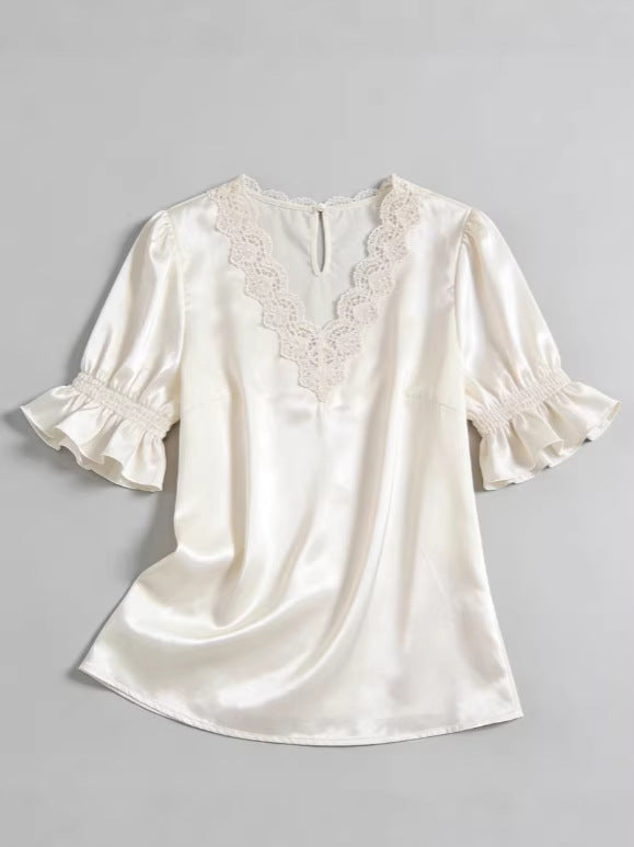 Versatile Beautiful Women's Ruffled For Shirt Blouse