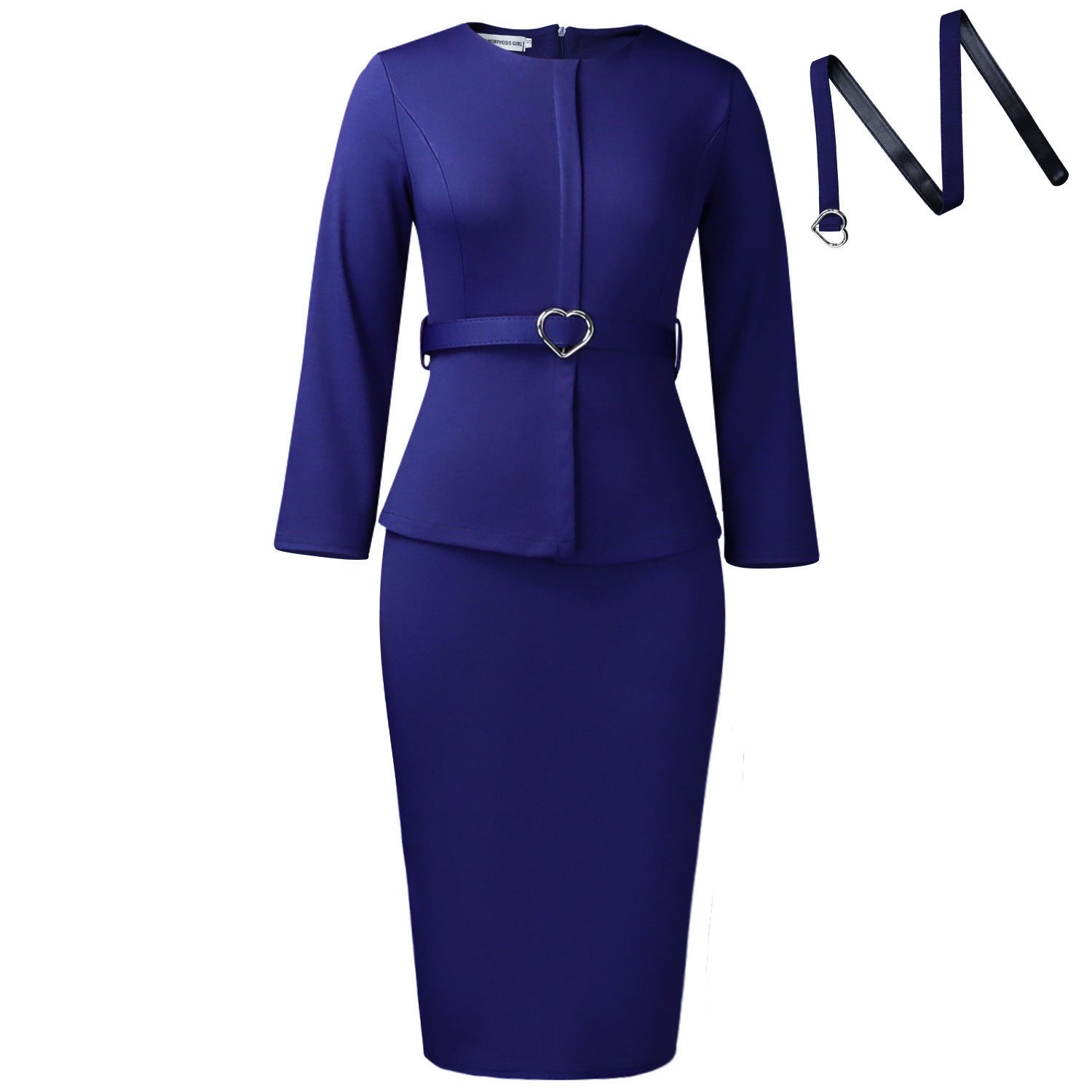 Women's Fashion Round Neck Temperament Ol Pencil Dress