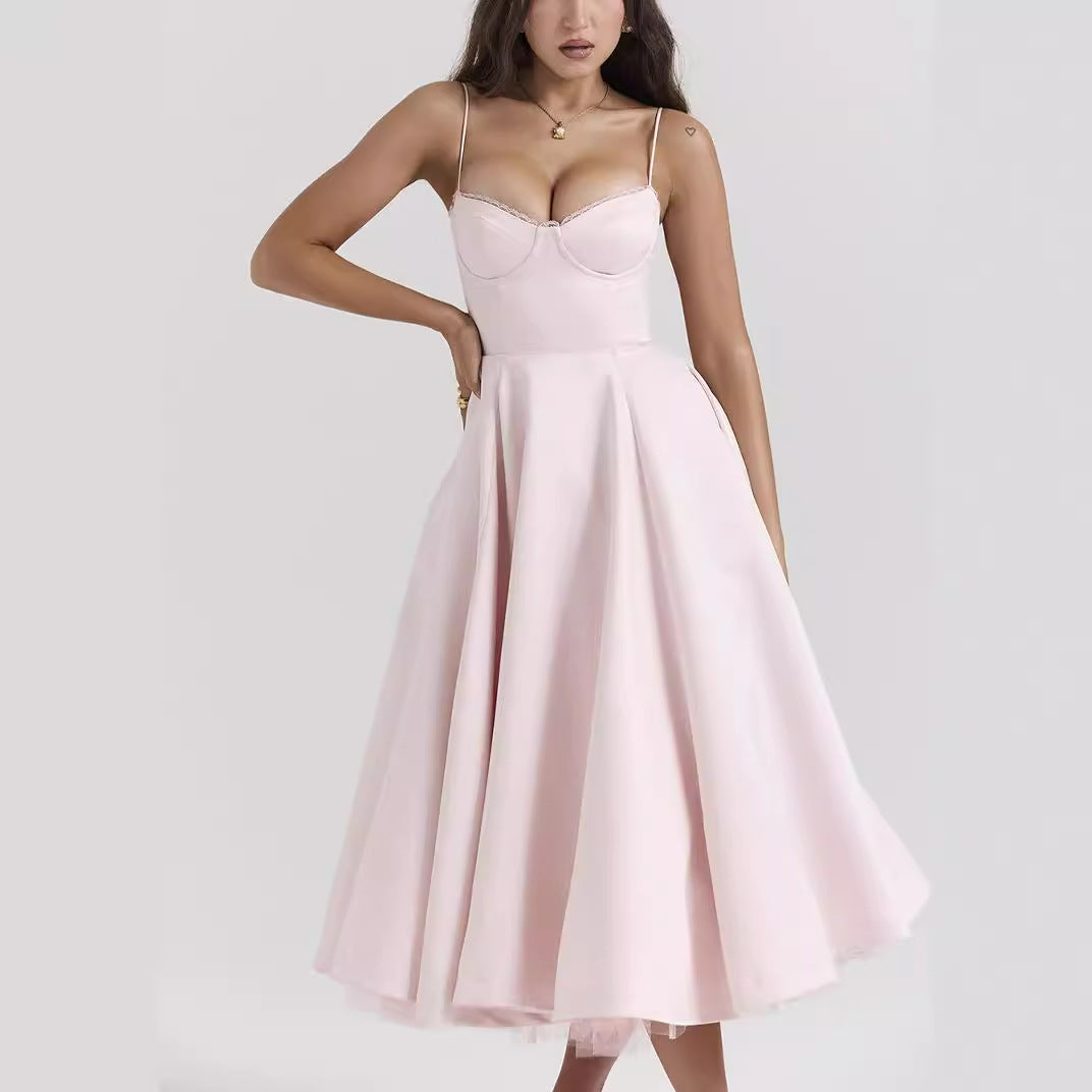Women's Sexy Brace Sleeveless Pettiskirt Maxi Clothing