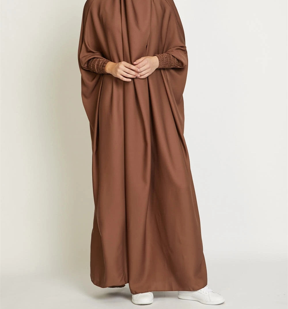 Women's Robe Solid Color Loose Malay Dress