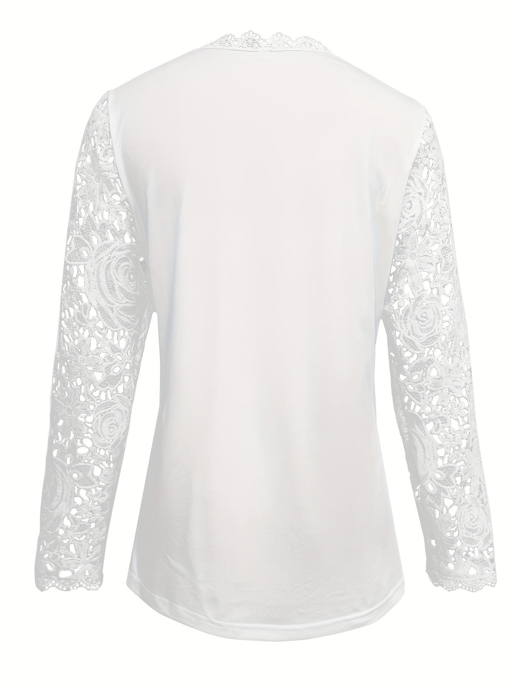 Women's Round Neck Elegant Commuter Light Luxury Long Sleeve Women's T-shirt