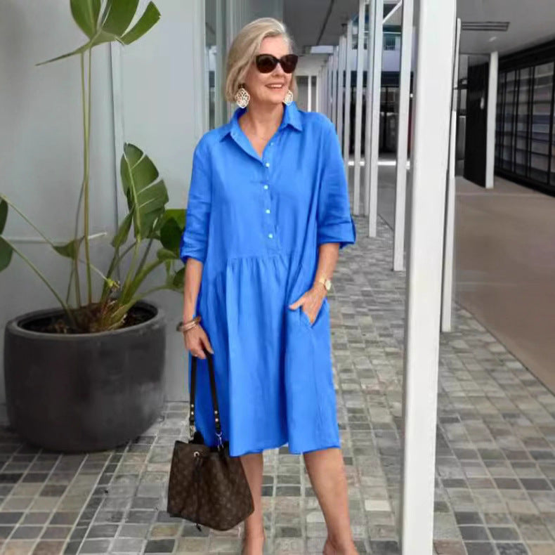 Durable Women's Loose Casual Elegant Commuter Dress