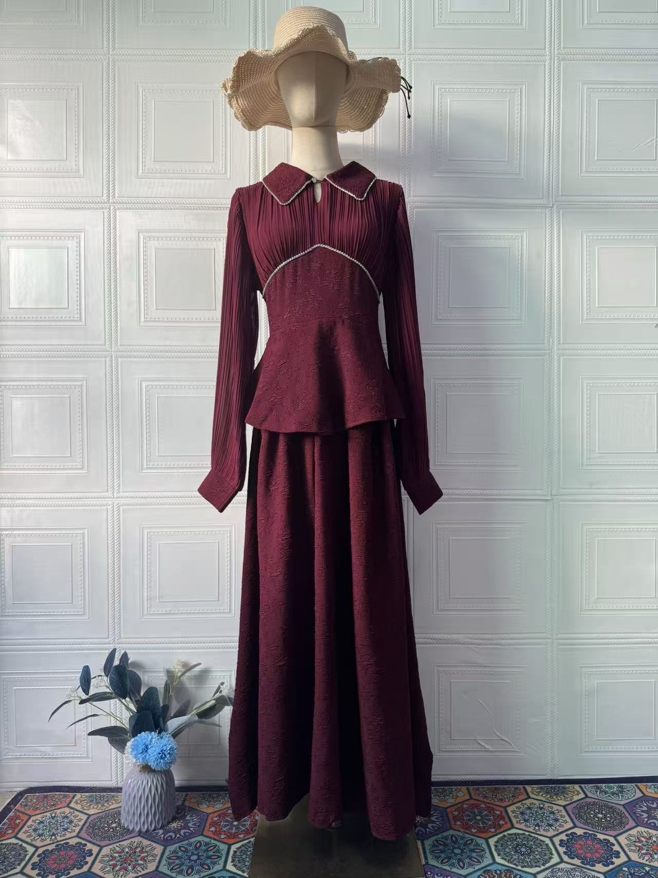 Women's Summer Elegant Soft Temperament Long Sleeve Dress