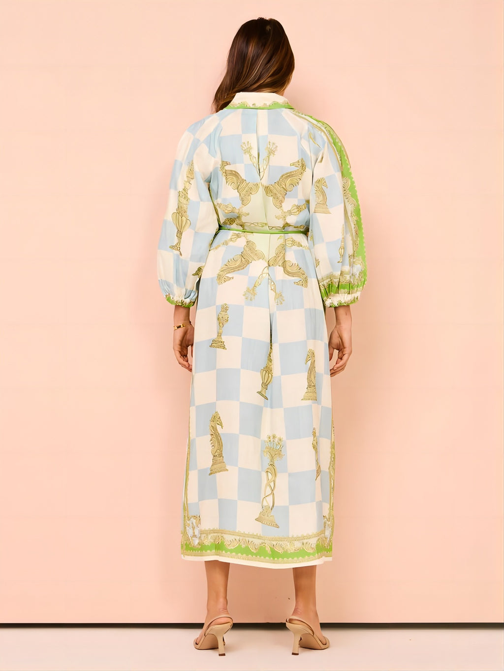 Personalized Casual Fashion Printed Long Shirt Dress