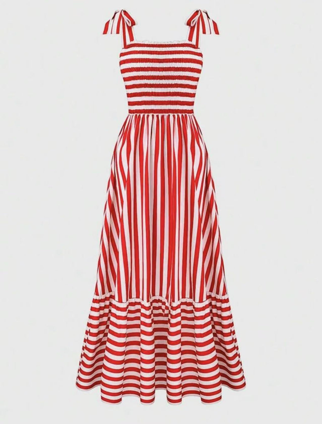 Women's Summer Fashion Loose Temperament Long Striped Dress