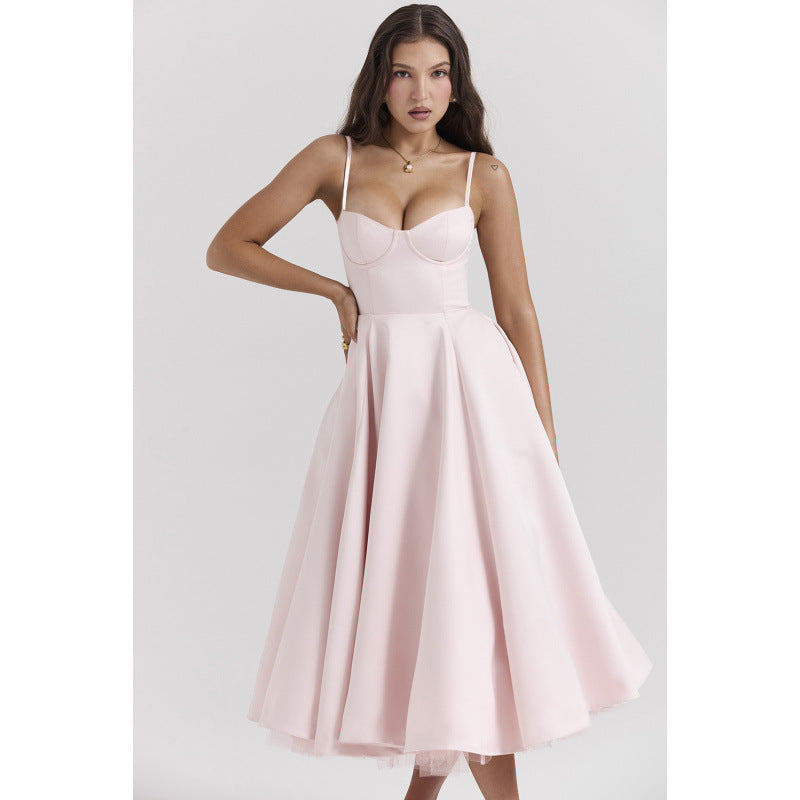 Women's Summer High-grade Princess French Mesh Large Dress