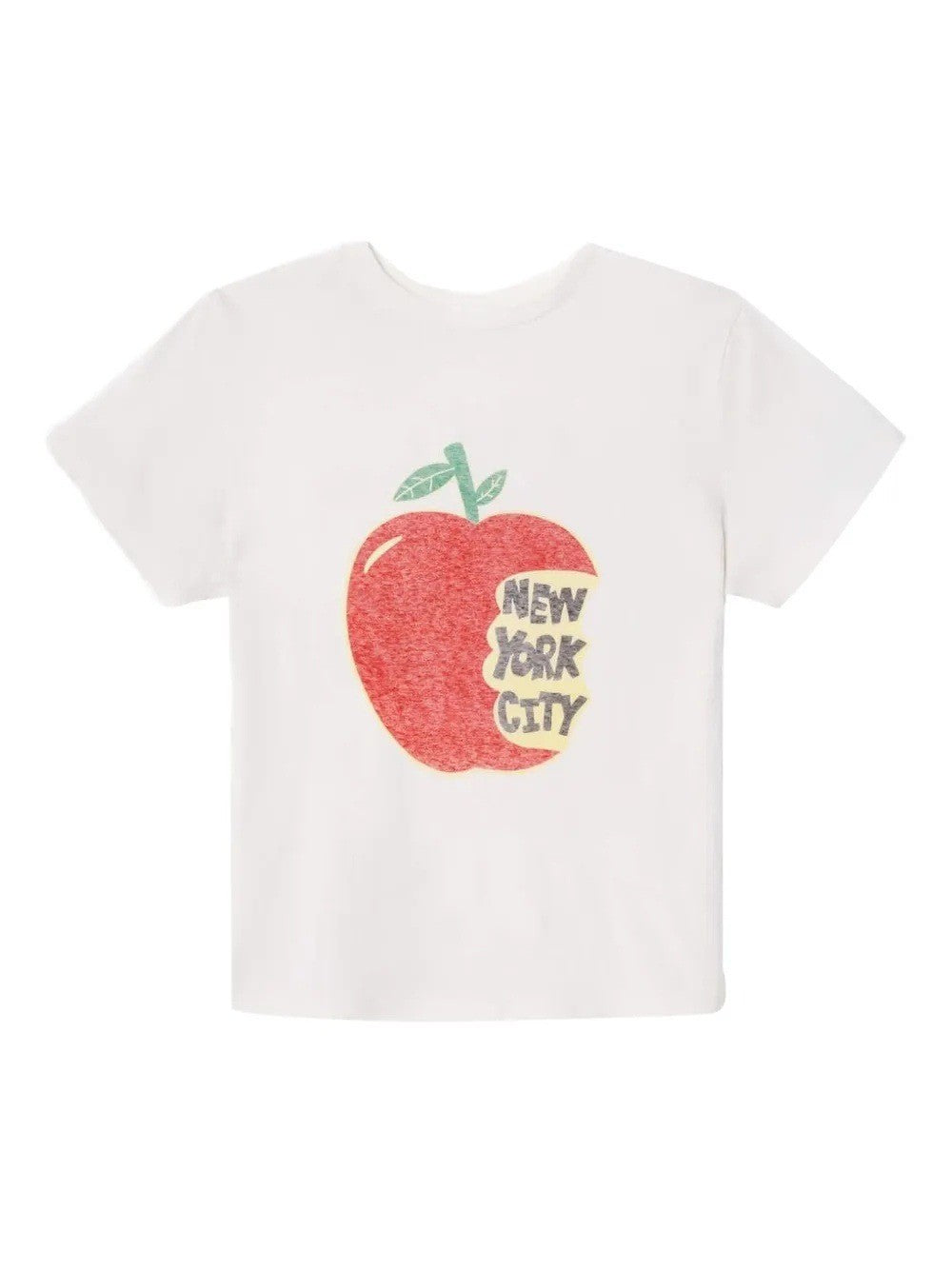 Summer Korean Style Printed Snowflake Cotton Short-sleeved Loose Round Neck Tops
