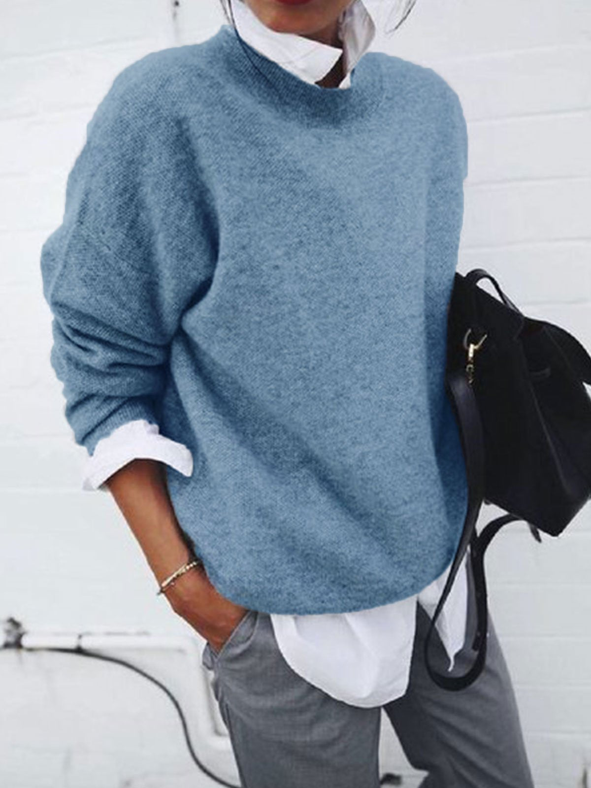 Classy Two-piece Collar Long Sleeve Outside Suits