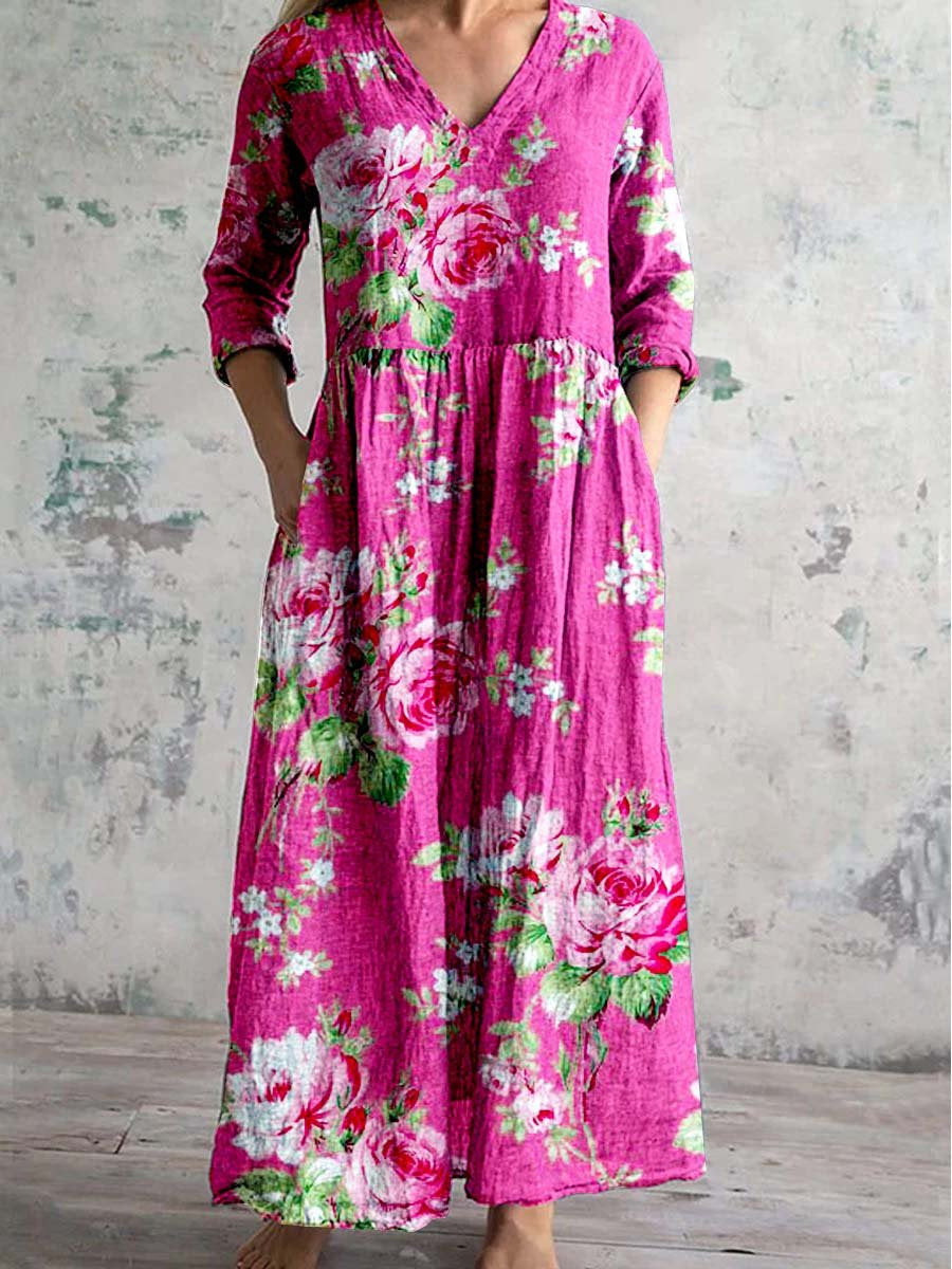 Women's Printed Summer City Casual Loose Dress
