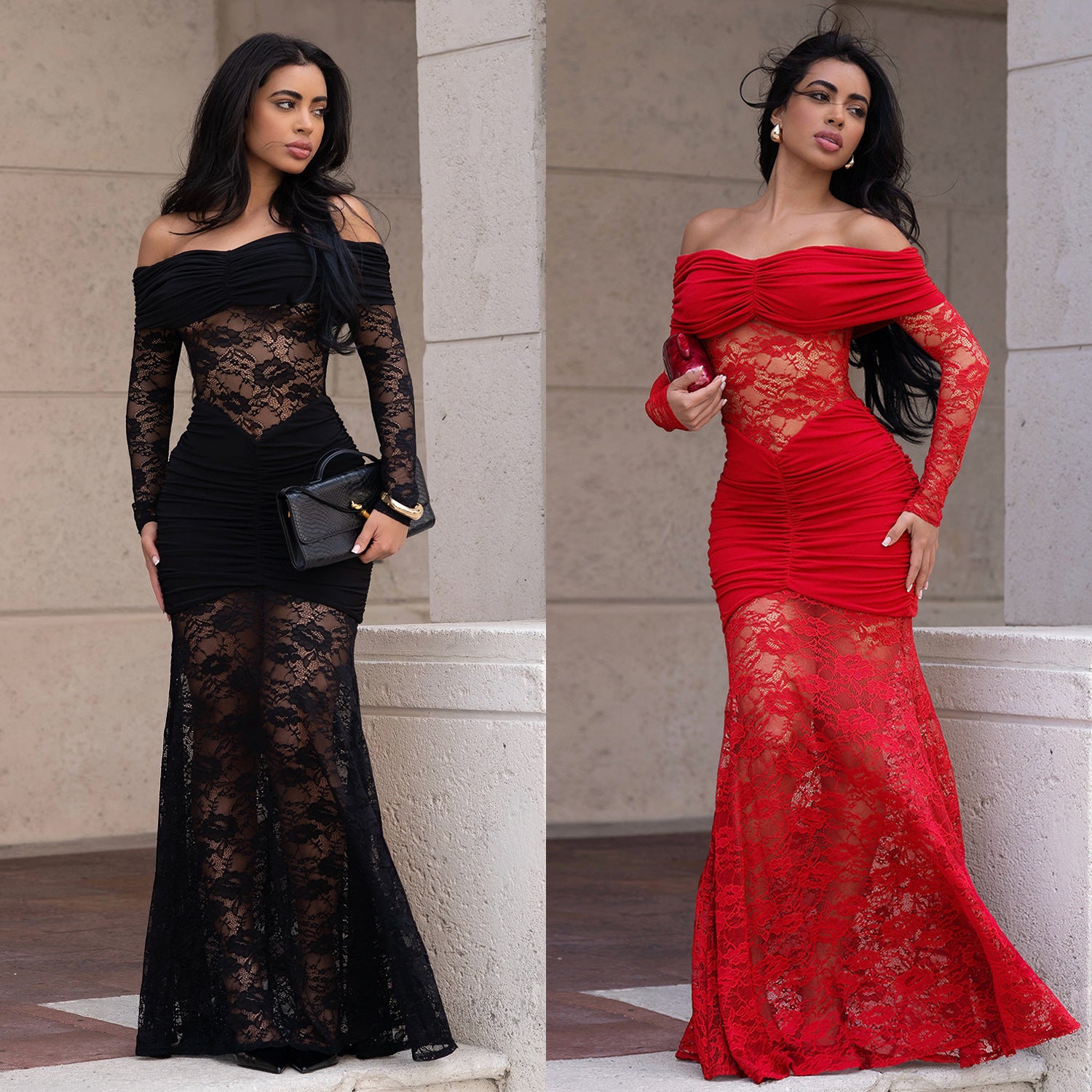 Women's Fashion Wear Sexy Lace Sheath Dress