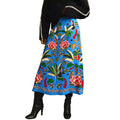 Women's Casual Fashion Tropical Plant Vintage Print Skirt