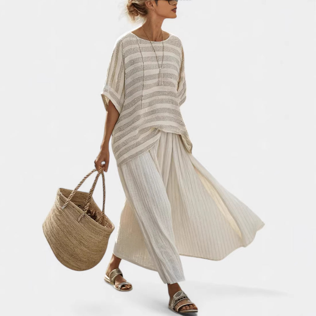 Women's Large Loose Casual Summer Fashion Seaside Blouse