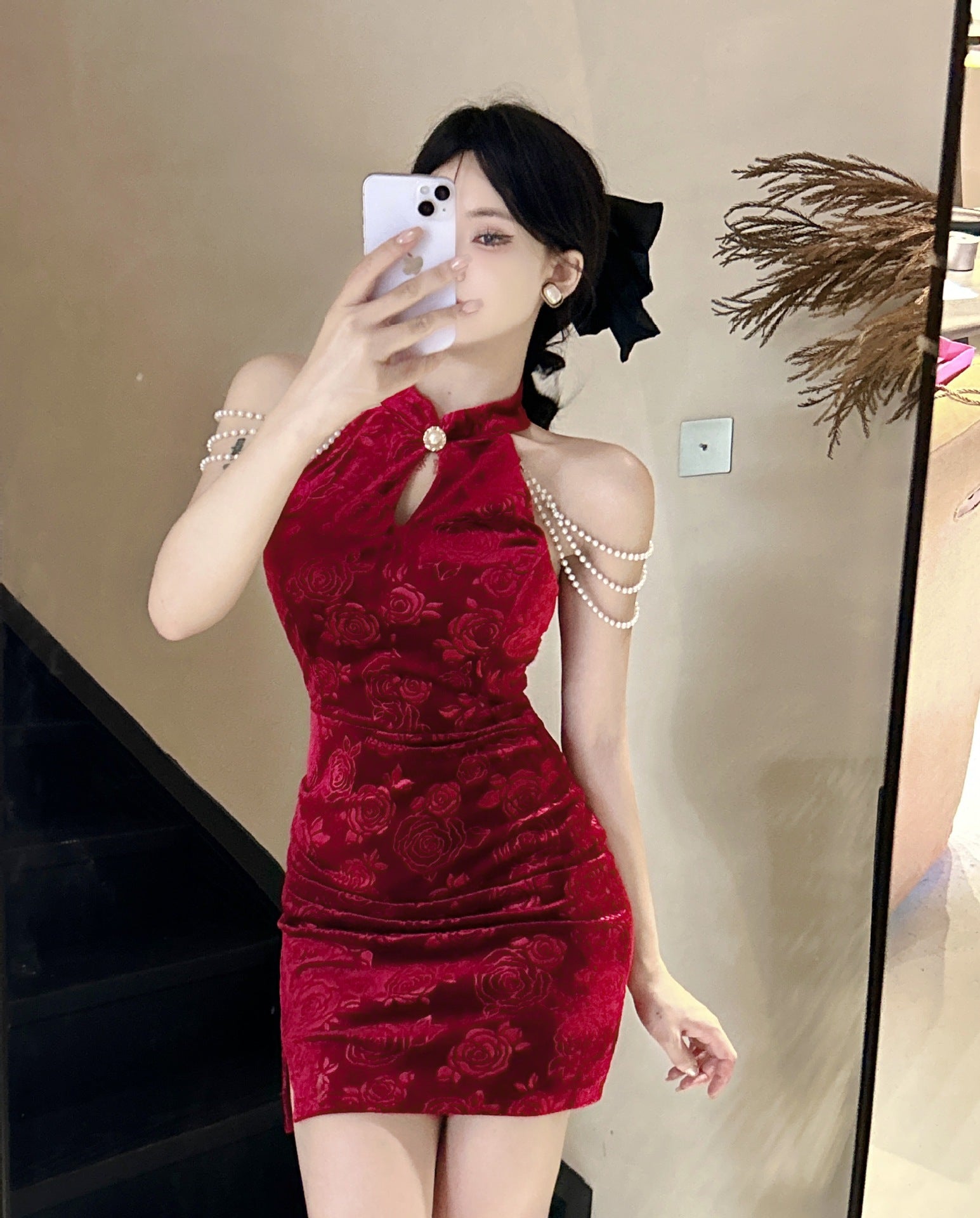 Women's Sexy Hot Sheath Cheongsam Tight Bottoming Dress