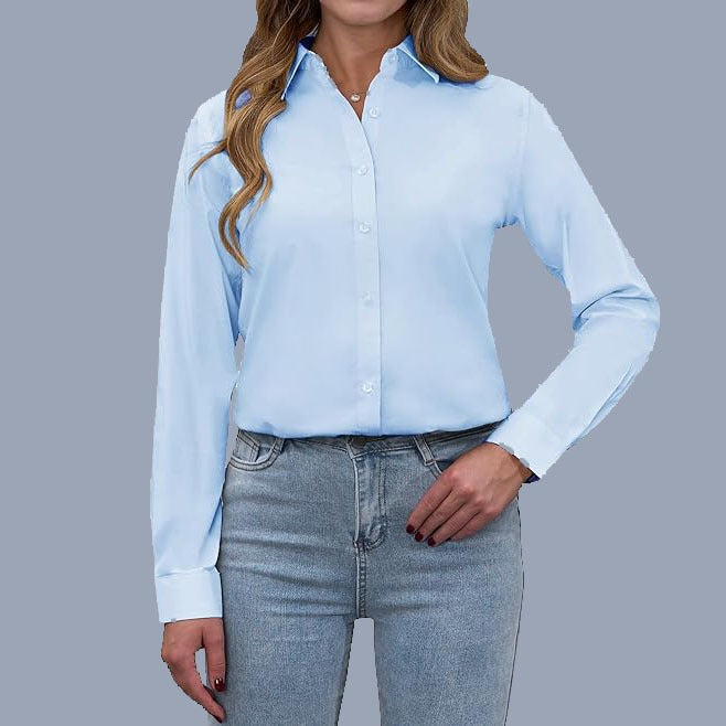 Women's Collar Shirt Loose Fashion Temperament Pure Blouse