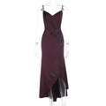 Summer Heart-shaped Bright Elastic Rhinestone Slim Dress
