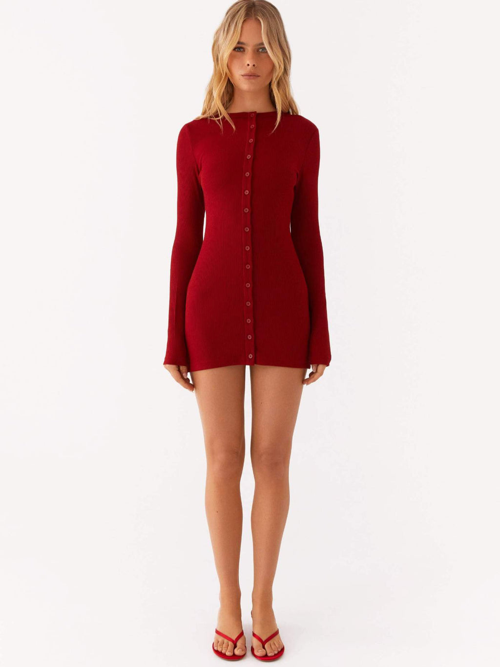 Durable Pure Color Double-breasted Knitted Base Cardigans