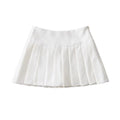 Women's Pleated Street Hipster Wear High Waist Side Slit Skirt