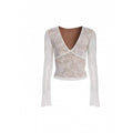 Hot Pure Lace Sexy Long Sleeve Design Tops