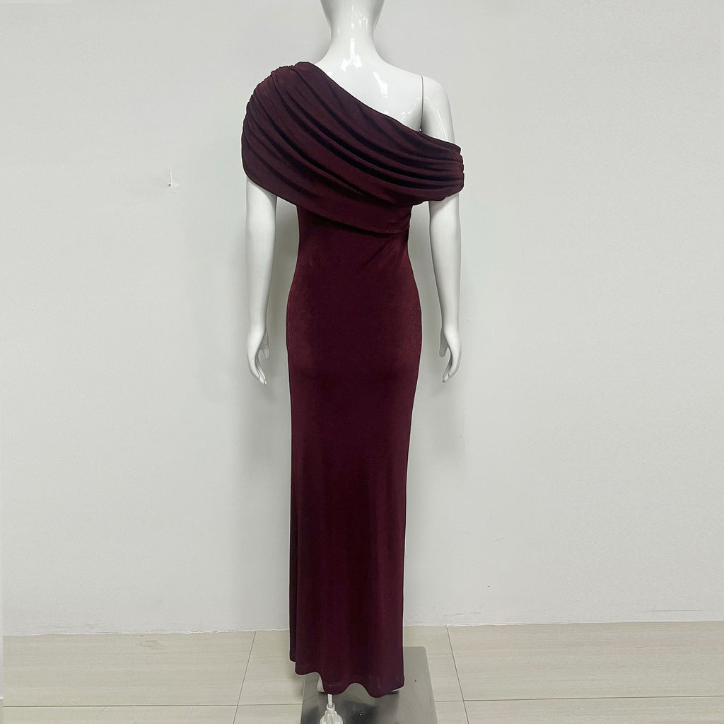Summer Fashion Mature Elegant Skinny Sheath Irregular Dress