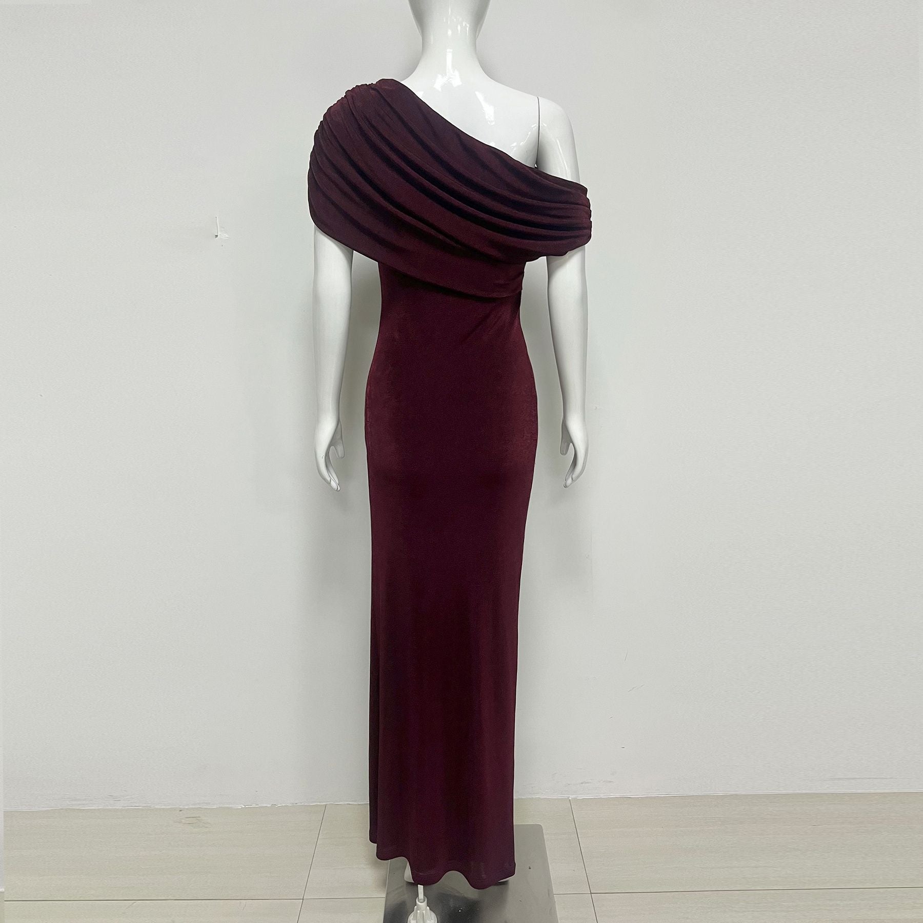 Summer Fashion Mature Elegant Skinny Sheath Irregular Dress