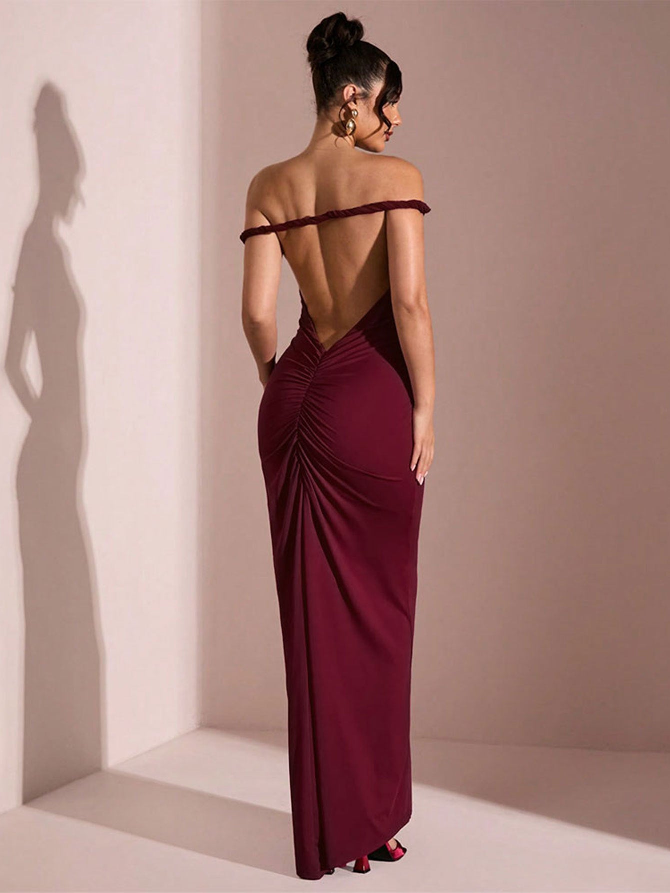 Women's Summer Backless Banquet Temperament Long Dress