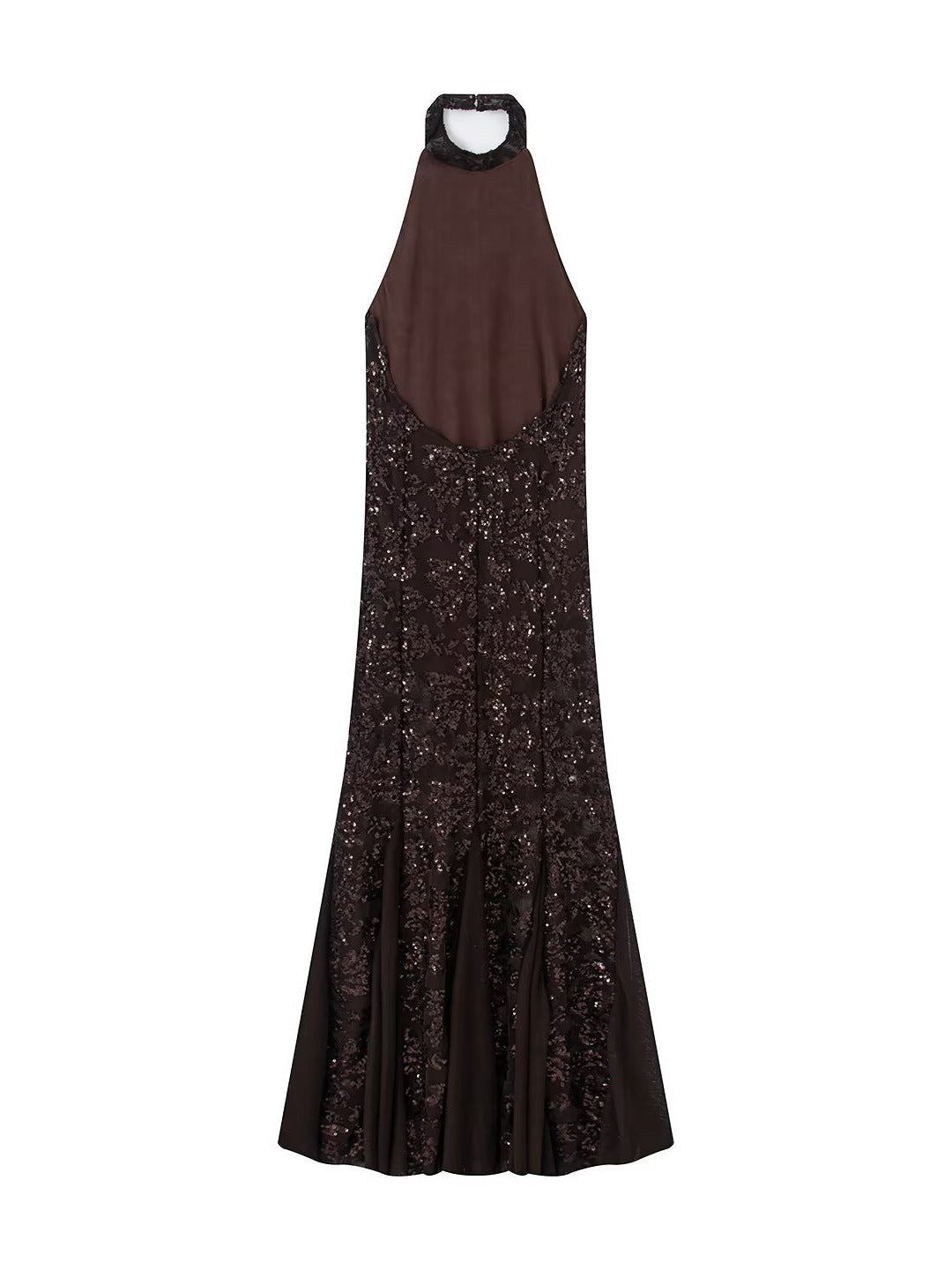 Women's Summer Fashionable Sequins Hanging Collar Small Clothing