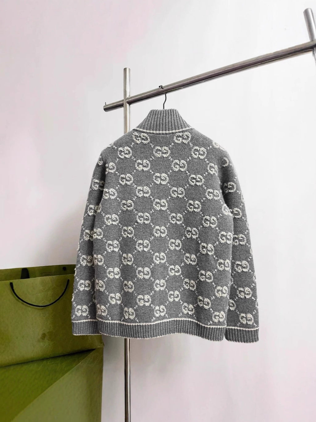 Version Knitted Long Sleeve Full Printed Three-dimensional Women's Sweater