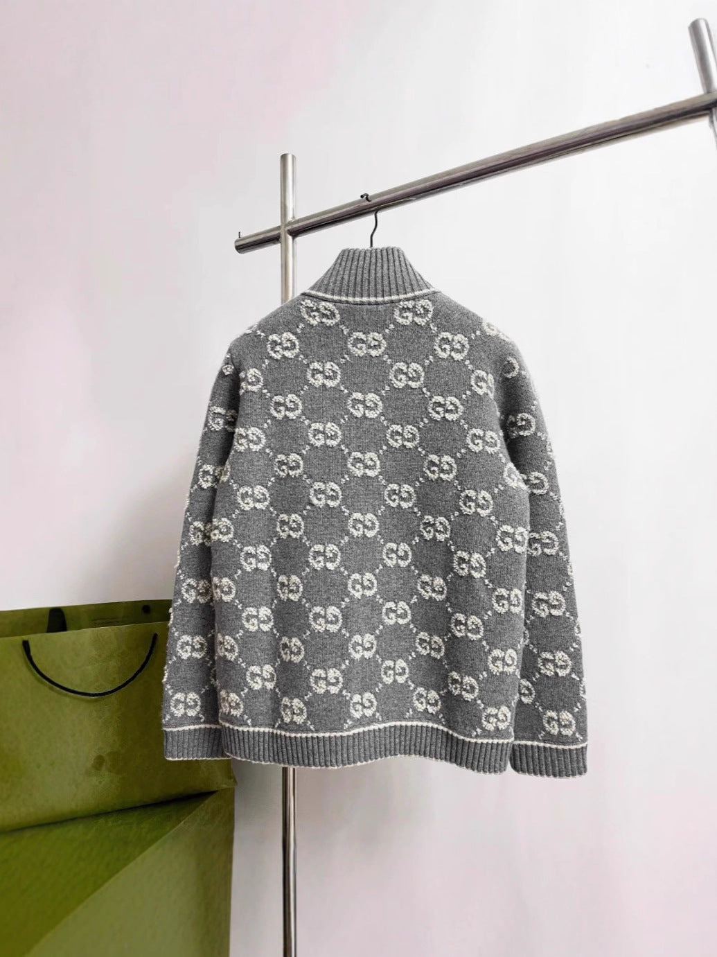 Version Knitted Long Sleeve Full Printed Three-dimensional Women's Sweater