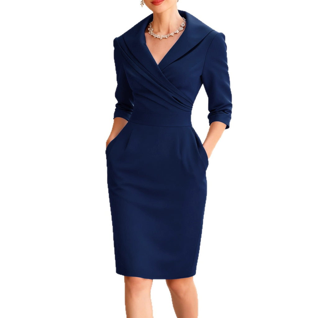 Women's Temperament Long Sleeve Slimming Waist For Dress