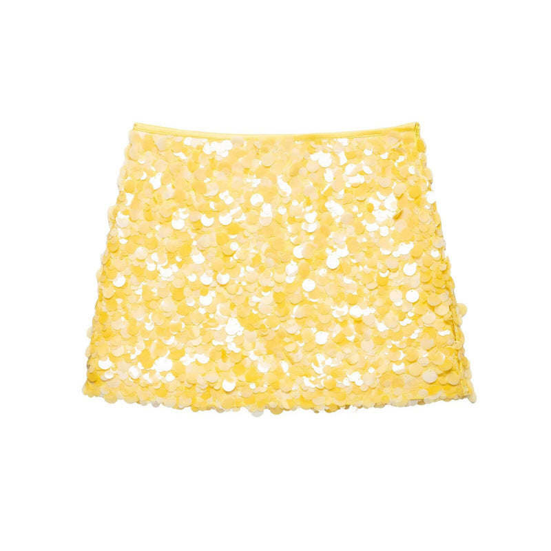Women's Design Sequined A- Line Style Shorts