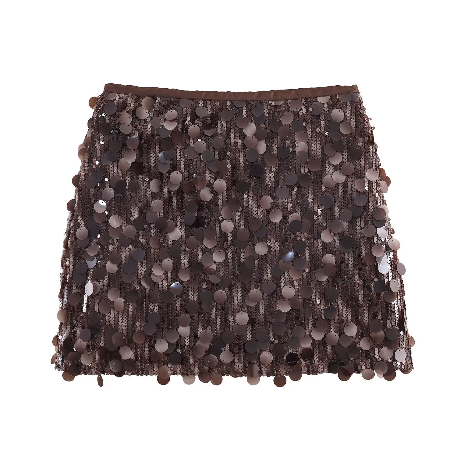 Women's Spring Elegant Slightly Mature Fashion Festival Sequined Skirt
