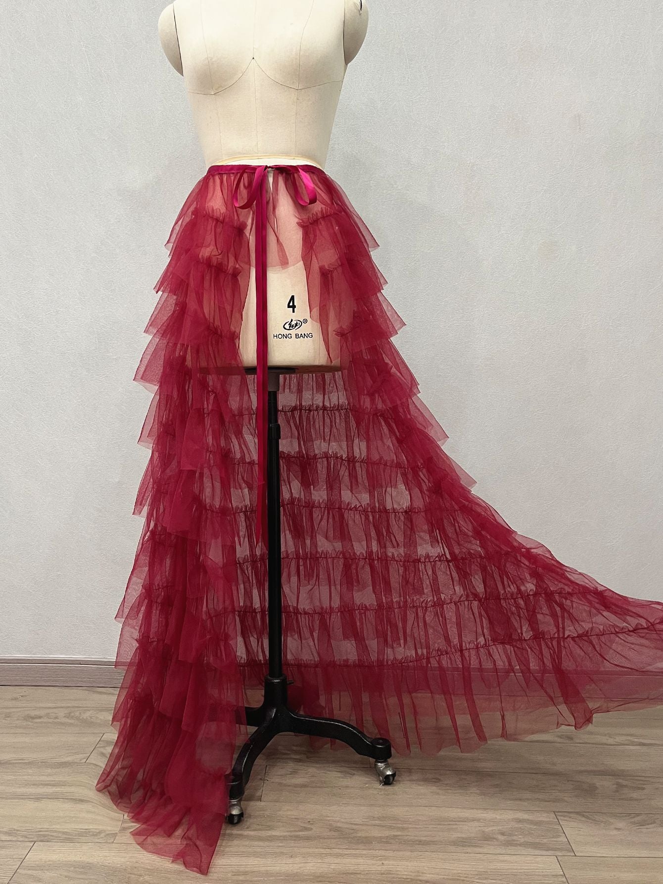 Pettiskirt Gauze Bridesmaid Dress Light Large Swing Mop Skirt
