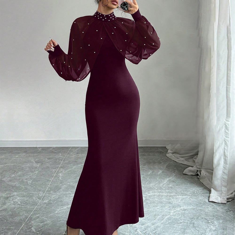 Durable Women's Spring Lace Stitching Hip Dress