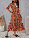 Charming Women's Casual Paisley Print Vacation Skirts