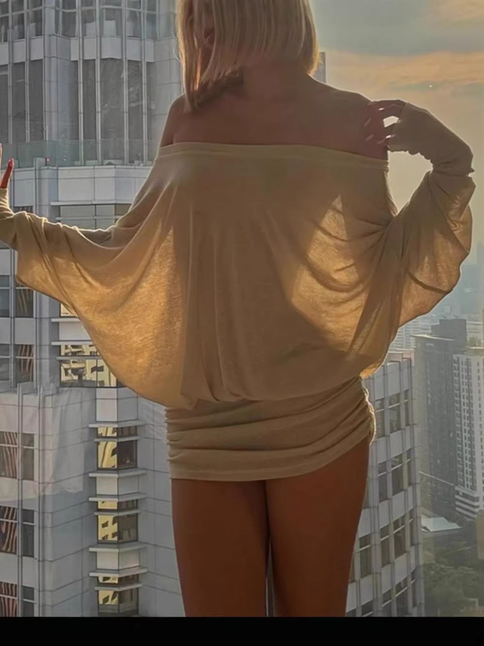 Women's Spring Sexy Pure Style Tube Pleating Skinny Dress