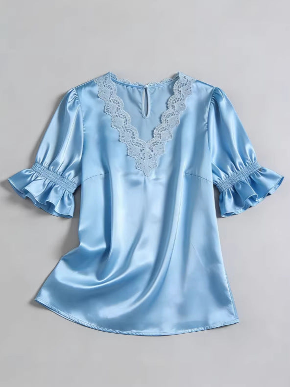 Versatile Beautiful Women's Ruffled For Shirt Blouse
