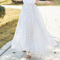 Women's Polka Dot Bohemian Large Swing Skirt