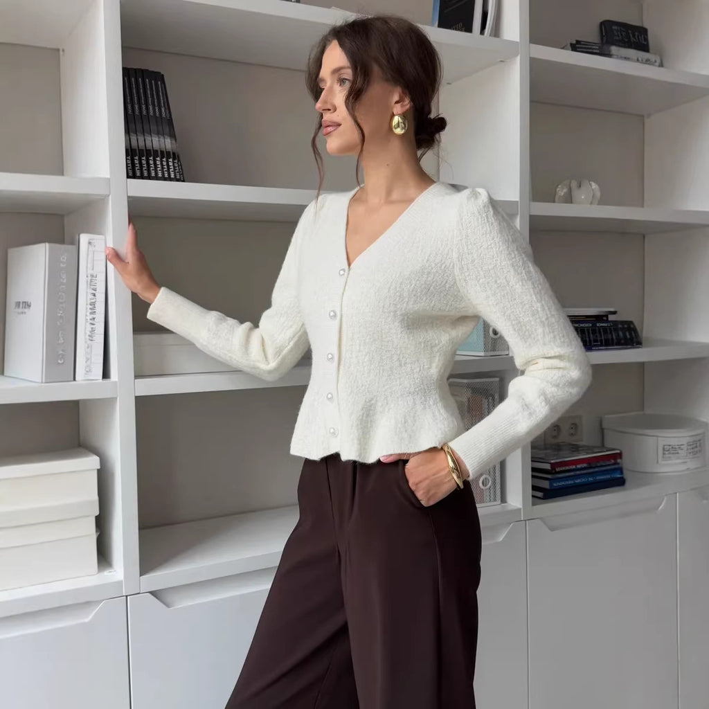 Women's Classic Style Knitted Elegant Fishtail Slim Slimming Soft Women's Sweater