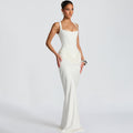 Hot Fashion Waist Pleated Suspender Sleeveless Dress
